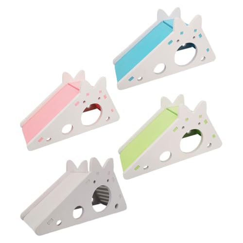 Toyvian 4-teiliges Hamsterhaus mit Rutsche und Leiter, kleines Haustierschloss, Hamsterversteck, Erkundungsspielzeug für Rennmäuse und Mäuse, Zwergkaninchen, Versteck, Spielplatz Toyvian 4-teiliges Hamsterhaus mit Rutsche und Leiter, kleines Haustierschloss, Hamsterversteck, Erkundungsspielzeug für Rennmäuse und Mäuse, Zwergkaninchen, Versteck, Spielplatz von Toyvian