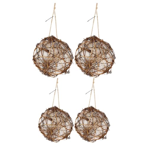 Toyvian 4-teiliges -Nest: Vogelhaus-Materialien mit Nistzubehör – Kugel-Design für Kolibris und andere Vögel – Gartendekoration Toyvian 4-teiliges -Nest: Vogelhaus-Materialien mit Nistzubehör – Kugel-Design für Kolibris und andere Vögel – Gartendekoration von Toyvian
