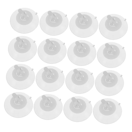 Toyvian 40 Stück Transparente Saugnäpfe Extra Starke Saughalter für Vielseitig Einsetzbar für Aquarium Bad Küche Spiegel und Dekoration Einfache und Wiederverwendung von Toyvian