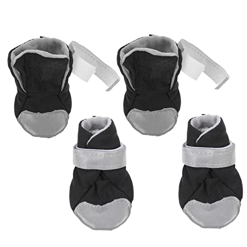 Toyvian 4Stücke Atmungsaktive Hundeschuhe Mit Rutschfester Sohle Reflektierendem Riemen Pfotenschützend Für Kleine Für Drinnen Und Draußen Toyvian 4Stücke Atmungsaktive Hundeschuhe Mit Rutschfester Sohle Reflektierendem Riemen Pfotenschützend Für Kleine Für Drinnen Und Draußen von Toyvian