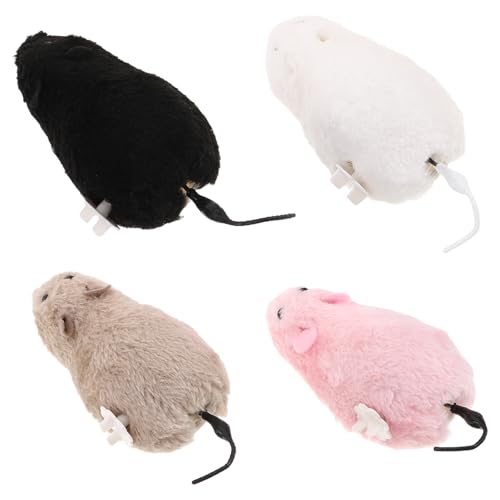 Toyvian 4Stücke Aufzieh Mausspielzeug für Katzen und Hunde Plüschige Mäuse mit Rotierenden Schwänzen für Partys und Scherzspiele Batteriefrei und Robust Toyvian 4Stücke Aufzieh Mausspielzeug für Katzen und Hunde Plüschige Mäuse mit Rotierenden Schwänzen für Partys und Scherzspiele Batteriefrei und Robust von Toyvian