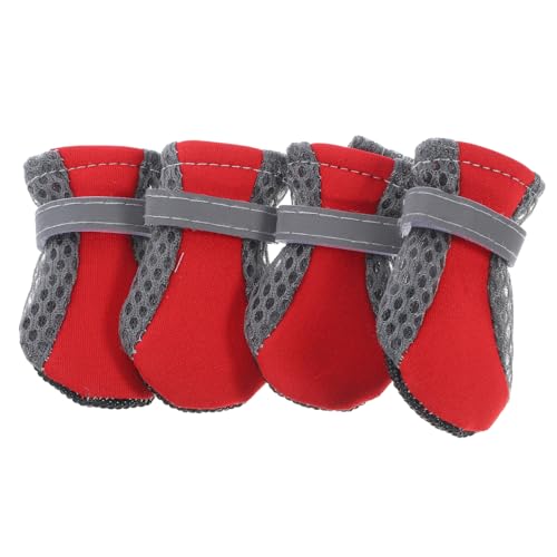 Toyvian 4Stücke Hundeschuhe für Kleine Atmungsaktive Pfotenschoner rutschfeste Schuhe für Innen und Außenaktivitäten Leichter und Bequemer Schutz für Empfindliche Toyvian 4Stücke Hundeschuhe für Kleine Atmungsaktive Pfotenschoner rutschfeste Schuhe für Innen und Außenaktivitäten Leichter und Bequemer Schutz für Empfindliche von Toyvian
