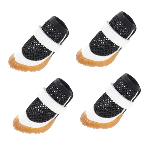 Toyvian 4 Stück Hundeschuhe Pfotenabdeckung Atmungsaktive Sommer Hundestiefel für Welpen Verstellbares Design Pflege für Pfoten für Outdoor Aktivitäten Toyvian 4 Stück Hundeschuhe Pfotenabdeckung Atmungsaktive Sommer Hundestiefel für Welpen Verstellbares Design Pflege für Pfoten für Outdoor Aktivitäten von Toyvian