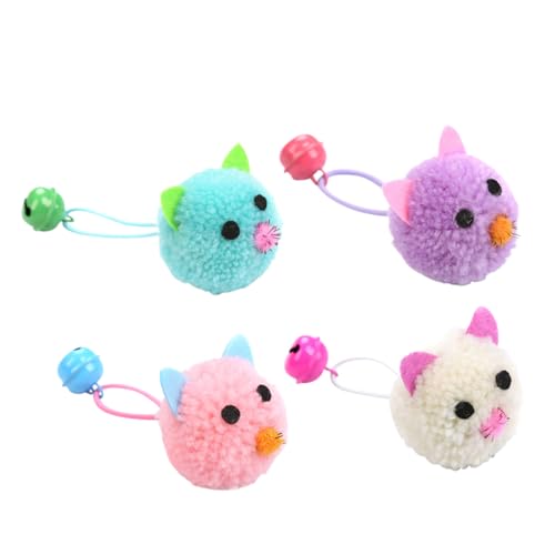 Toyvian 4Stücke Katzen Lustige Plüsch Mäuse Mit Glocken Interaktives Katzenspielzeug Für Beschäftigung Für Katzenbesitzer Und Toyvian 4Stücke Katzen Lustige Plüsch Mäuse Mit Glocken Interaktives Katzenspielzeug Für Beschäftigung Für Katzenbesitzer Und von Toyvian