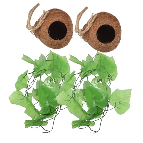 Toyvian 4Stücke Kokosnuss Haustiernest für Reptilien Kleines für Eidechsen Langlebiges und Komfortables Habitat für Terrarien und Kleine Haustiere Toyvian 4Stücke Kokosnuss Haustiernest für Reptilien Kleines für Eidechsen Langlebiges und Komfortables Habitat für Terrarien und Kleine Haustiere von Toyvian