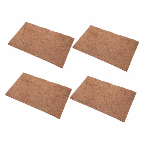 Toyvian 4Stücke Kokosnuss Reptilienmatte Natürliche Kokosfaser Teppich Für Bartagamen Eidechsen Sicher Für Terrarien Und Zoohandlungen von Toyvian
