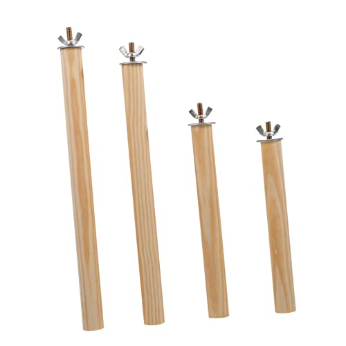Toyvian 4 Stück Papagei Stehstangen Spielzeug aus Holz Sicheres Kauen Schleifen Vogelkäfig Zubehör für Sittiche Papageien Sitzstangen für Vögel Einfach Toyvian 4 Stück Papagei Stehstangen Spielzeug aus Holz Sicheres Kauen Schleifen Vogelkäfig Zubehör für Sittiche Papageien Sitzstangen für Vögel Einfach von Toyvian