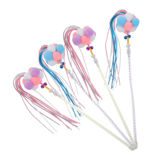 Toyvian 4Stücke Teiliges Interaktives Katzenspielzeug Katzenspielzeug Für Innenbereich Katzenangel Mit Glocken Lustige Spielzeugoption Für Kätzchen Und Katzenfreunde Toyvian 4Stücke Teiliges Interaktives Katzenspielzeug Katzenspielzeug Für Innenbereich Katzenangel Mit Glocken Lustige Spielzeugoption Für Kätzchen Und Katzenfreunde von Toyvian