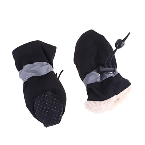 Toyvian 4Stücke Teiliges rutschfeste Hundeschuhe Für Kleine wasserdichte Mit Weichem Plüsch Und Elastischem Band Pfotenschutz Für Im Freien Toyvian 4Stücke Teiliges rutschfeste Hundeschuhe Für Kleine wasserdichte Mit Weichem Plüsch Und Elastischem Band Pfotenschutz Für Im Freien von Toyvian