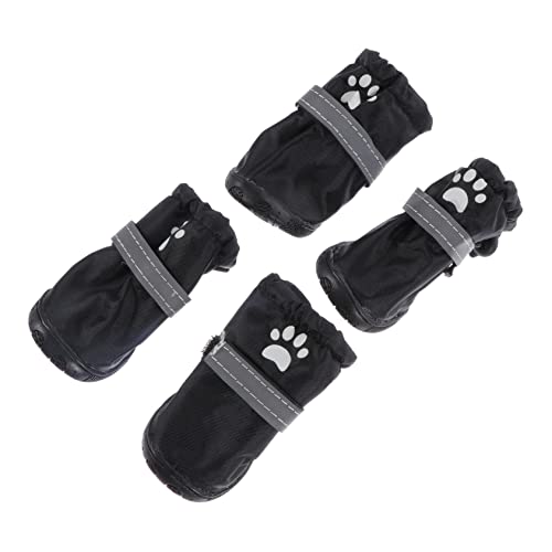 Toyvian 4Stücke wasserdichte Hundeschuhe für Kleine Langlebige Polyester mit Rutschfester Sohle Verstellbarem Riemen und Reflektierenden Elementen Toyvian 4Stücke wasserdichte Hundeschuhe für Kleine Langlebige Polyester mit Rutschfester Sohle Verstellbarem Riemen und Reflektierenden Elementen von Toyvian