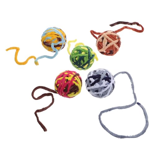 Toyvian 5 Stück Glockengarnball Katzen Bereicherungsform Kätzchenspielzeug Verschiedene Flauschige Indoor Bälle Stimulierendes Katzenspiralspielzeug Plüsch Stimulierendes Toyvian 5 Stück Glockengarnball Katzen Bereicherungsform Kätzchenspielzeug Verschiedene Flauschige Indoor Bälle Stimulierendes Katzenspiralspielzeug Plüsch Stimulierendes von Toyvian