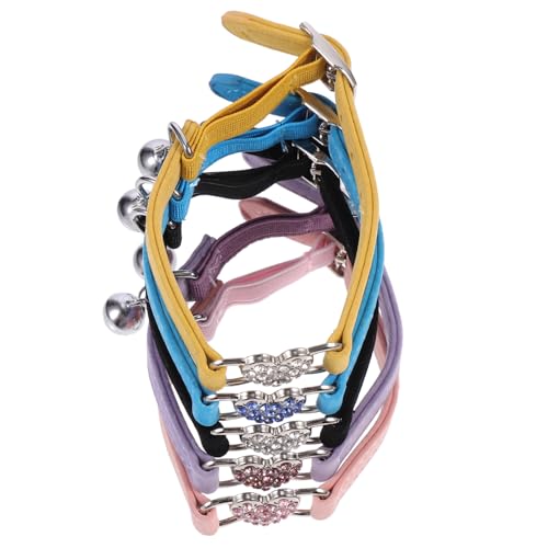 Toyvian 5 Stück Hundehalsband Kragen Farbe Einstellbar Hündchen Für Katzenhalsband Mit Glocke Haustier Katzenhalsband Welpen Polyester Toyvian 5 Stück Hundehalsband Kragen Farbe Einstellbar Hündchen Für Katzenhalsband Mit Glocke Haustier Katzenhalsband Welpen Polyester von Toyvian