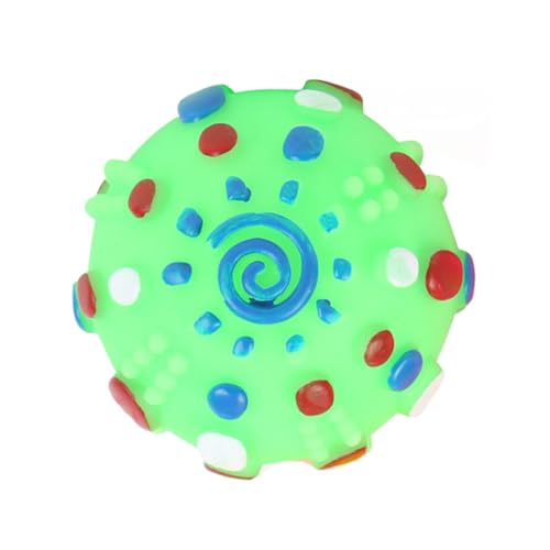 Toyvian 5 Stück Hundespielzeug Ball mit Sound Bissfestes Interaktives Kauspielzeug für Hunde Langlebiger Pet Ball zur Beschäftigung und Stressabbau Farblich Sortiert Zufällige Farbe von Toyvian