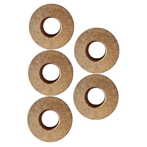 Toyvian 5 Stück Hydroponische Vase -Kappe Vermehrungsvasen für Pflanzen Hydrokultur-Glasvase Hydroponische Vasendeckel Holzflaschenstopper Hydroponischer Schüsseltopf hölzern Light Brown von Toyvian