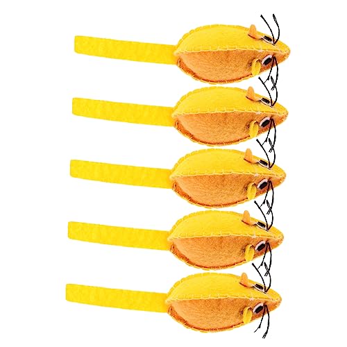 Toyvian 5 Stück Katzen Teiliges Mäuse für Katzen Weiche und Langlebige Plüschspielzeuge Kicken Lecken und Kauen Fördert Aktivität und Orangefarbenes Design Toyvian 5 Stück Katzen Teiliges Mäuse für Katzen Weiche und Langlebige Plüschspielzeuge Kicken Lecken und Kauen Fördert Aktivität und Orangefarbenes Design von Toyvian