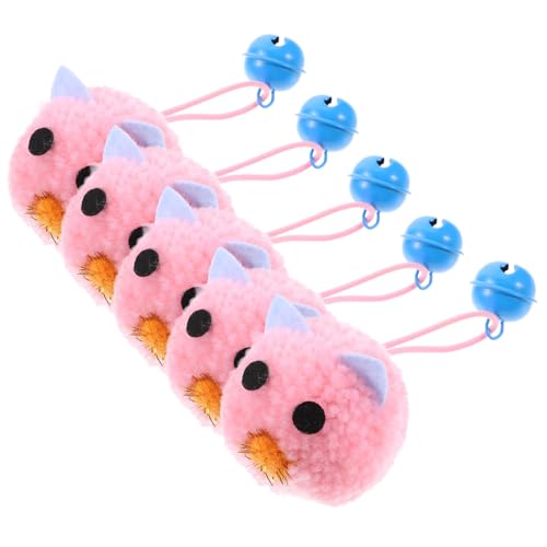 Toyvian 5 Stück Plüsch Katzen Mäuse Interaktive Spielzeuge für Katzen und Lustig Fördert und Bewegung für Indoor mit Glocke Toyvian 5 Stück Plüsch Katzen Mäuse Interaktive Spielzeuge für Katzen und Lustig Fördert und Bewegung für Indoor mit Glocke von Toyvian