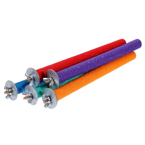 Toyvian Papageien Spielständer 5 Stück Praktische Klettern Stangen aus Naturholz Vogel Kletterständer mit Befestigungsschrauben für Papageien und Sittiche Fördert Spiel und Fitness Toyvian Papageien Spielständer 5 Stück Praktische Klettern Stangen aus Naturholz Vogel Kletterständer mit Befestigungsschrauben für Papageien und Sittiche Fördert Spiel und Fitness von Toyvian