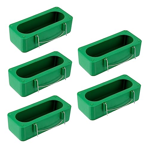 Toyvian 5 Stück Teiliges Vogel Futterspender für Papageien Wasserdichtes Futterbehälter Design aus Robustem Kunststoff für Käfige und Outdoor Nutzung Futterstation für Wellensittiche und Toyvian 5 Stück Teiliges Vogel Futterspender für Papageien Wasserdichtes Futterbehälter Design aus Robustem Kunststoff für Käfige und Outdoor Nutzung Futterstation für Wellensittiche und von Toyvian