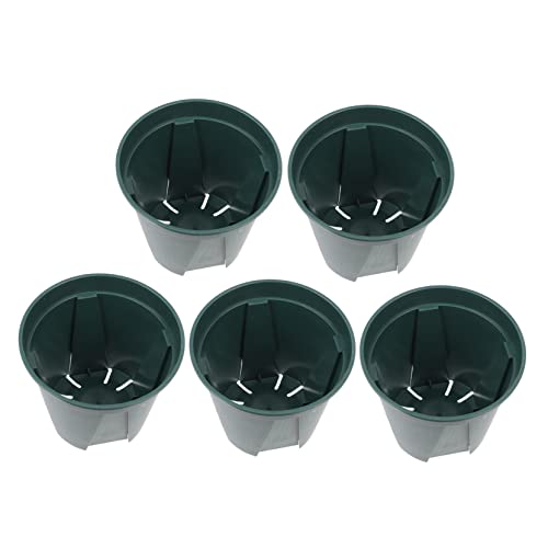 Toyvian 5 Stück Topf zur Wurzelkontrolle Anlage für groß Outdoor-Töpfe runder Pflanzer blumentopf aus Kunststoff Plastiktopf Blumentopf im Freien Gartenpflanztöpfe Green von Toyvian