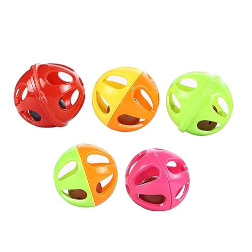 Toyvian 50 Stück Katzenball mit Glocken Kreative Hohle Bälle Interaktive und Stimulierende Katzenbeschäftigung für Katzen und Kleine Haustiere Zufällige Farbe Toyvian 50 Stück Katzenball mit Glocken Kreative Hohle Bälle Interaktive und Stimulierende Katzenbeschäftigung für Katzen und Kleine Haustiere Zufällige Farbe von Toyvian
