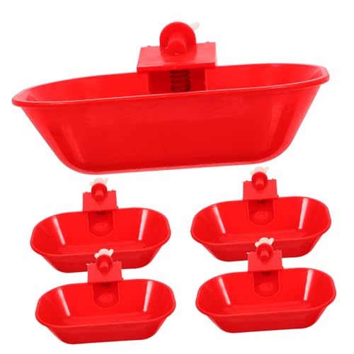 Toyvian 5Stücke Automatische Geflügeltränkenäpfe Großer Hühnertrinker Auslaufsicherer Wasserspender für Küken Gänse Vögel und Wachteln für Tägliche Nutzung von Toyvian