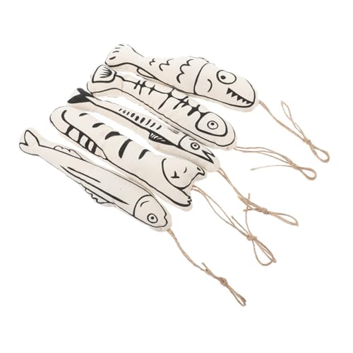 Toyvian 5Stücke Catnip mit Geräuschpapier Interaktive Kau und Kickspielzeuge für Indoor Katzen für Kätzchen und Erwachsene zur Stresslinderung und Selbstbeschäftigung von Toyvian