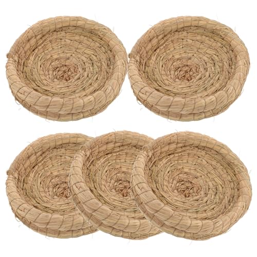 Toyvian 5Stücke Geflochtene Stroh Nester für Hühner und Atmungsaktive und Bequeme Legenester zu Reinigen und Pflegen für Verschiedene Hühnerrassen und Vogelarten Toyvian 5Stücke Geflochtene Stroh Nester für Hühner und Atmungsaktive und Bequeme Legenester zu Reinigen und Pflegen für Verschiedene Hühnerrassen und Vogelarten von Toyvian