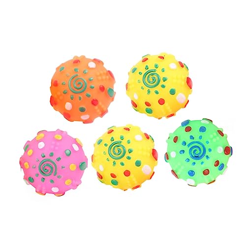 Toyvian 5Stücke Teiliges Haustierspielzeug Kreative Hundebälle mit Geräuschfunktion und Sicheres Kauspielzeug für Fördert Spielverhalten und Langeweile Toyvian 5Stücke Teiliges Haustierspielzeug Kreative Hundebälle mit Geräuschfunktion und Sicheres Kauspielzeug für Fördert Spielverhalten und Langeweile von Toyvian