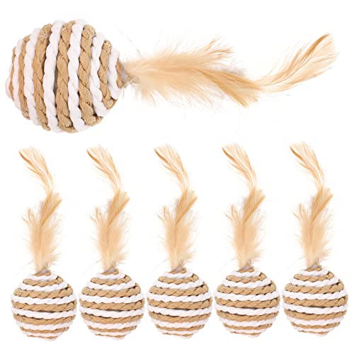 Toyvian 6 Stück Badminton -Katzenspielzeug für Haustiere lustig drinnen klein Innenkatze Interaktives Kätzchenspielzeug Katzenaktivitätsspielzeug Seilpapier Zufällige Farbe Toyvian 6 Stück Badminton -Katzenspielzeug für Haustiere lustig drinnen klein Innenkatze Interaktives Kätzchenspielzeug Katzenaktivitätsspielzeug Seilpapier Zufällige Farbe von Toyvian