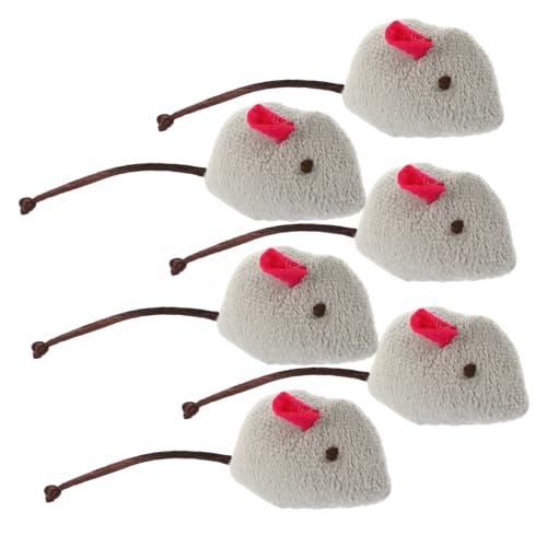 Toyvian 6 Stück Katzenspielzeug Katze Wohnungskatzen Sachen drinnen ausgestopft Haustiere zahnspielzeug für kätzchen Katzen interaktive Spielzeuge Cat Catch Mäuse Plüsch Toyvian 6 Stück Katzenspielzeug Katze Wohnungskatzen Sachen drinnen ausgestopft Haustiere zahnspielzeug für kätzchen Katzen interaktive Spielzeuge Cat Catch Mäuse Plüsch von Toyvian