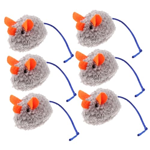 Toyvian 6 Stück Katzenspielzeug kneifen knuddelig Katzenminze Haustier Katzensachen drinnen zahnspielzeug für kätzchen Katzen- - Katzen-Mäuse- Plüsch Toyvian 6 Stück Katzenspielzeug kneifen knuddelig Katzenminze Haustier Katzensachen drinnen zahnspielzeug für kätzchen Katzen- - Katzen-Mäuse- Plüsch von Toyvian