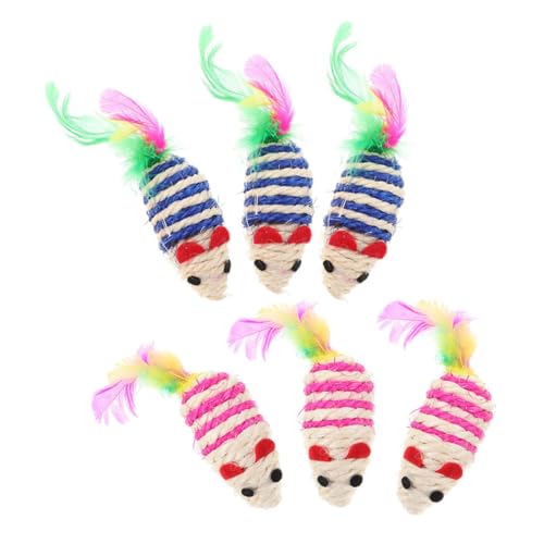Toyvian 6 Stück Katzenspielzeug mit Katzenminze Mäuseform Plüschmaus Beißspielzeug für Indoor Katzen Interaktives Kitten zur Zahnpflege und Beschäftigung Blau Rosa Toyvian 6 Stück Katzenspielzeug mit Katzenminze Mäuseform Plüschmaus Beißspielzeug für Indoor Katzen Interaktives Kitten zur Zahnpflege und Beschäftigung Blau Rosa von Toyvian