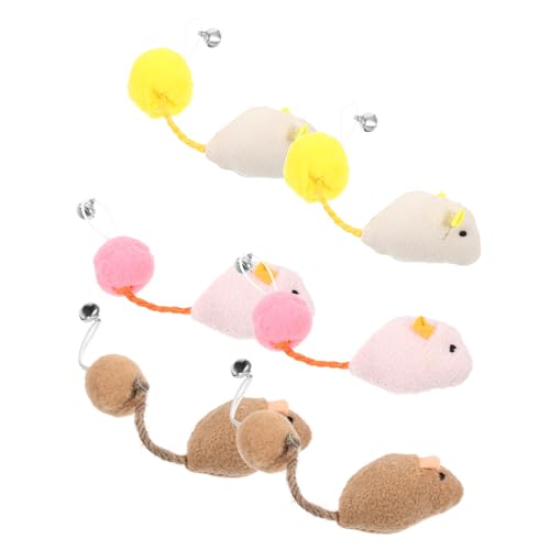 Toyvian 6stücke Teiliges Katzen-spielzeugset Plüsch-Maus Mit Glocke Katzen-täuschungs-Spielzeug Für Drinnen Zum Jagen Spielen Und Kauen Toyvian 6stücke Teiliges Katzen-spielzeugset Plüsch-Maus Mit Glocke Katzen-täuschungs-Spielzeug Für Drinnen Zum Jagen Spielen Und Kauen von Toyvian