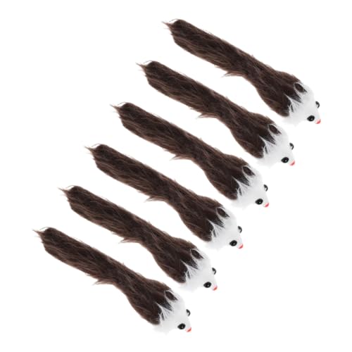 Toyvian 6 Stück Simulation klingen Mausspielzeug Indoor-Katzen-Mäuse- für Katzen katzenspielzeug für Haustiere Kätzchen Zahnen Plüsch Toyvian 6 Stück Simulation klingen Mausspielzeug Indoor-Katzen-Mäuse- für Katzen katzenspielzeug für Haustiere Kätzchen Zahnen Plüsch von Toyvian