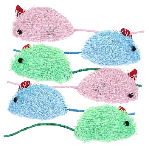Toyvian 6 Stück Teiliges Katzen Spielzeugset aus Plüsch Interaktive Mäuse für Katzen Indoor für Kätzchen Fördert Bewegung und Beschäftigung Einsamkeit und Fördert Toyvian 6 Stück Teiliges Katzen Spielzeugset aus Plüsch Interaktive Mäuse für Katzen Indoor für Kätzchen Fördert Bewegung und Beschäftigung Einsamkeit und Fördert von Toyvian