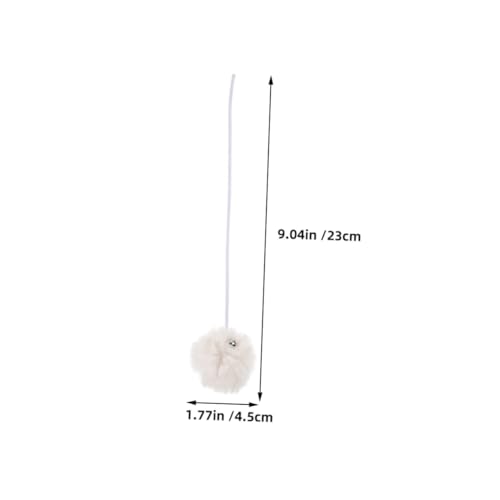 Toyvian 6 Stück Teiliges Katzenspielzeug Beige mit Glocke Interaktiver zum Aufhängen Kratzbaum Ersatzspielzeug Langlebig und Beißfest Fördert Natürlichen Spieltrieb und Aktivität von Toyvian