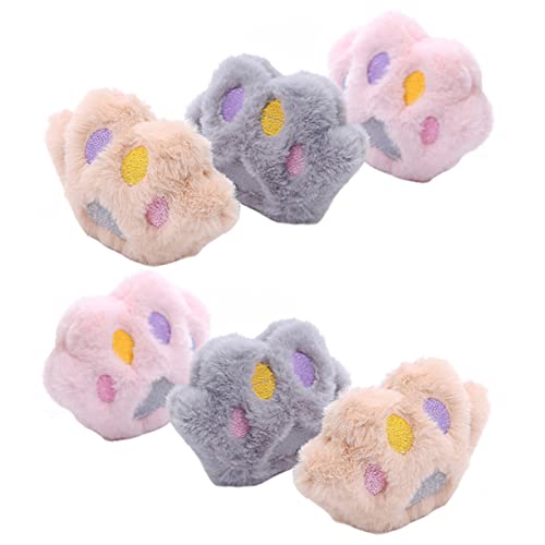 Toyvian 6 Stück Teiliges Katzenspielzeug Niedliche Katzenkrallen Plüschtiere mit Katzenminze Interaktives Kauspielzeug für Katzen für Spielerische Unterhaltung und Bewegung von Toyvian