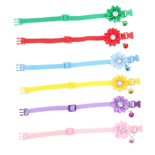 Toyvian 6 Stück Teiliges Verstellbare Katzenhalsketten mit Glöckchen Dekorative Bunte Haustierhalsbänder für Katzen und Kleine Hunde Komfortabel Glänzend für Party und Alltag Toyvian 6 Stück Teiliges Verstellbare Katzenhalsketten mit Glöckchen Dekorative Bunte Haustierhalsbänder für Katzen und Kleine Hunde Komfortabel Glänzend für Party und Alltag von Toyvian