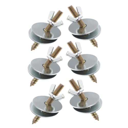 Toyvian 6 Stück Vogelkäfig Schrauben The Power stabmixwe vogelzubehör für käfig vogelkäfig zubehör Papageienschraube Vogel-Sprungbrettschrauben Vogelstange Schrauben Metall Silver von Toyvian