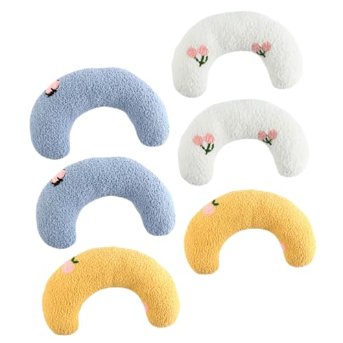 Toyvian 6Stücke Katzenkissen Flauschige Nackenkissen für Tiefen Schlaf von Haustieren Atmungsaktive Waschbare Schlafkissen für Katzen und Kleine von Toyvian
