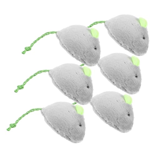 Toyvian 6Stücke Plüsch Mäuse Katzenspielzeug Interaktives Kauspielzeug Aus Weichem Plüsch Für Katzen Im Innenbereich Bewegung Und Kognitiver Stimulation Toyvian 6Stücke Plüsch Mäuse Katzenspielzeug Interaktives Kauspielzeug Aus Weichem Plüsch Für Katzen Im Innenbereich Bewegung Und Kognitiver Stimulation von Toyvian