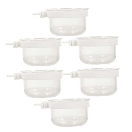 Toyvian 6stücke Teiliges Transparenter Vogelfutterbehälter Aufhängbare Futter Und Wasserstation Für Vögel Geeignet Für Käfige Robustem Mit Abfallvermeidungssystem von Toyvian