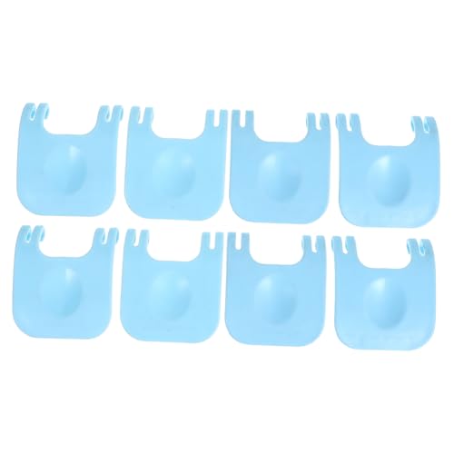 Toyvian 8 Stück Käfigfixierkante Schnalle Kleintier zubehör Befestigungs Clips Käfig Kunststoffschnallen Käfigklemme aus Draht Montageschnallen Käfigclip Käfigschnalle pp Sky-Blue von Toyvian