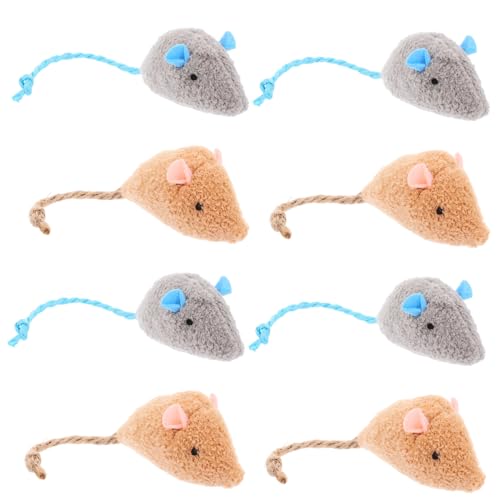 Toyvian 8 Stück Teiliges Interaktives Katzenspielzeug Plüschmaus für Katzen Ergonomisches und Sicheres Material Fördert Natürliche Jagdinstinkte für Gelangweilte Katzen Innenräumen Toyvian 8 Stück Teiliges Interaktives Katzenspielzeug Plüschmaus für Katzen Ergonomisches und Sicheres Material Fördert Natürliche Jagdinstinkte für Gelangweilte Katzen Innenräumen von Toyvian