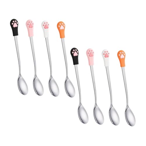 Toyvian 8 Stück Teiliges Katzenfutterlöffel mit Edelstahl und Gummi Ergonomische Pfotenform Vielseitig als Fütterungslöffel für Nassfutter Langlebig und Sicher für Katzen und Hunde Toyvian 8 Stück Teiliges Katzenfutterlöffel mit Edelstahl und Gummi Ergonomische Pfotenform Vielseitig als Fütterungslöffel für Nassfutter Langlebig und Sicher für Katzen und Hunde von Toyvian