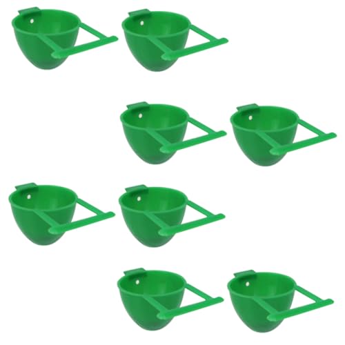 Toyvian 8 Stück Teiliges Kleine Runde Futter Wasserschalen für Papageien Langlebige Vogelkäfig näpfe aus Hochwertigem Material Installieren Reinigen Geeignet für Kleinvögel von Toyvian