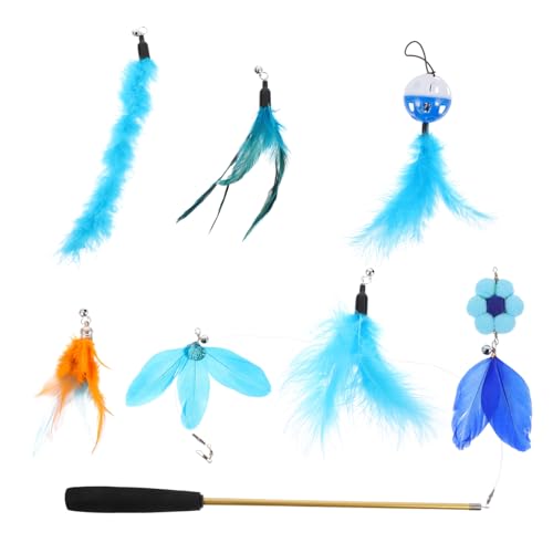 Toyvian 8 Stück Teiliges Set Interaktives Katzenspielzeug mit Federn Katzenangel mit Verschiedenen Aufsätzen für Aktives und Natürlichen für Kitten und Erwachsene Katzen Toyvian 8 Stück Teiliges Set Interaktives Katzenspielzeug mit Federn Katzenangel mit Verschiedenen Aufsätzen für Aktives und Natürlichen für Kitten und Erwachsene Katzen von Toyvian