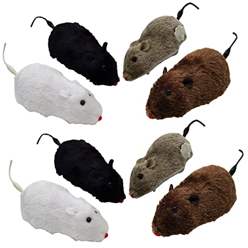 Toyvian 8 Stück Teiliges Wind Up Spielmäuse für Katzen Interaktives Lustiges Katzenspielzeug aus Plüsch Kleine Leichte Haustierspielzeuge zur Beschäftigung und Zufällige Zufällige Farbe Toyvian 8 Stück Teiliges Wind Up Spielmäuse für Katzen Interaktives Lustiges Katzenspielzeug aus Plüsch Kleine Leichte Haustierspielzeuge zur Beschäftigung und Zufällige Zufällige Farbe von Toyvian