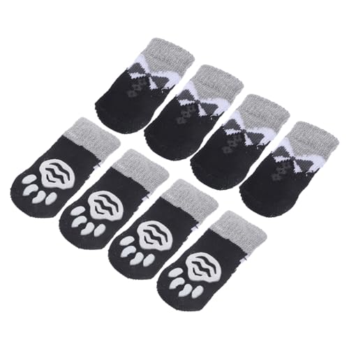 Toyvian 8 Stück rutschfeste Hundesocken Warme Gemusterte Fußbekleidung für Hunde für Drinnen und Draußen Pfotenschutz für Kleine bis Große Hunde Toyvian 8 Stück rutschfeste Hundesocken Warme Gemusterte Fußbekleidung für Hunde für Drinnen und Draußen Pfotenschutz für Kleine bis Große Hunde von Toyvian