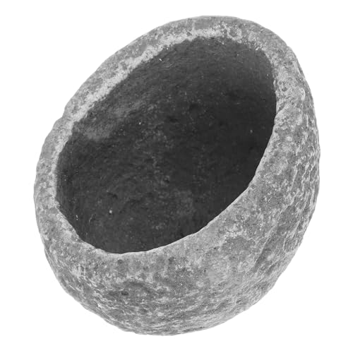 Toyvian Anti-Escaping Food Bowl Futter- Und Wassernapf Für Reptilien Große Wasserschale Für Reptilien Eidechsen Füttern Futterhäuschen Haustier Gecko Chamäleon Drachen Bärtig Grey Harz von Toyvian